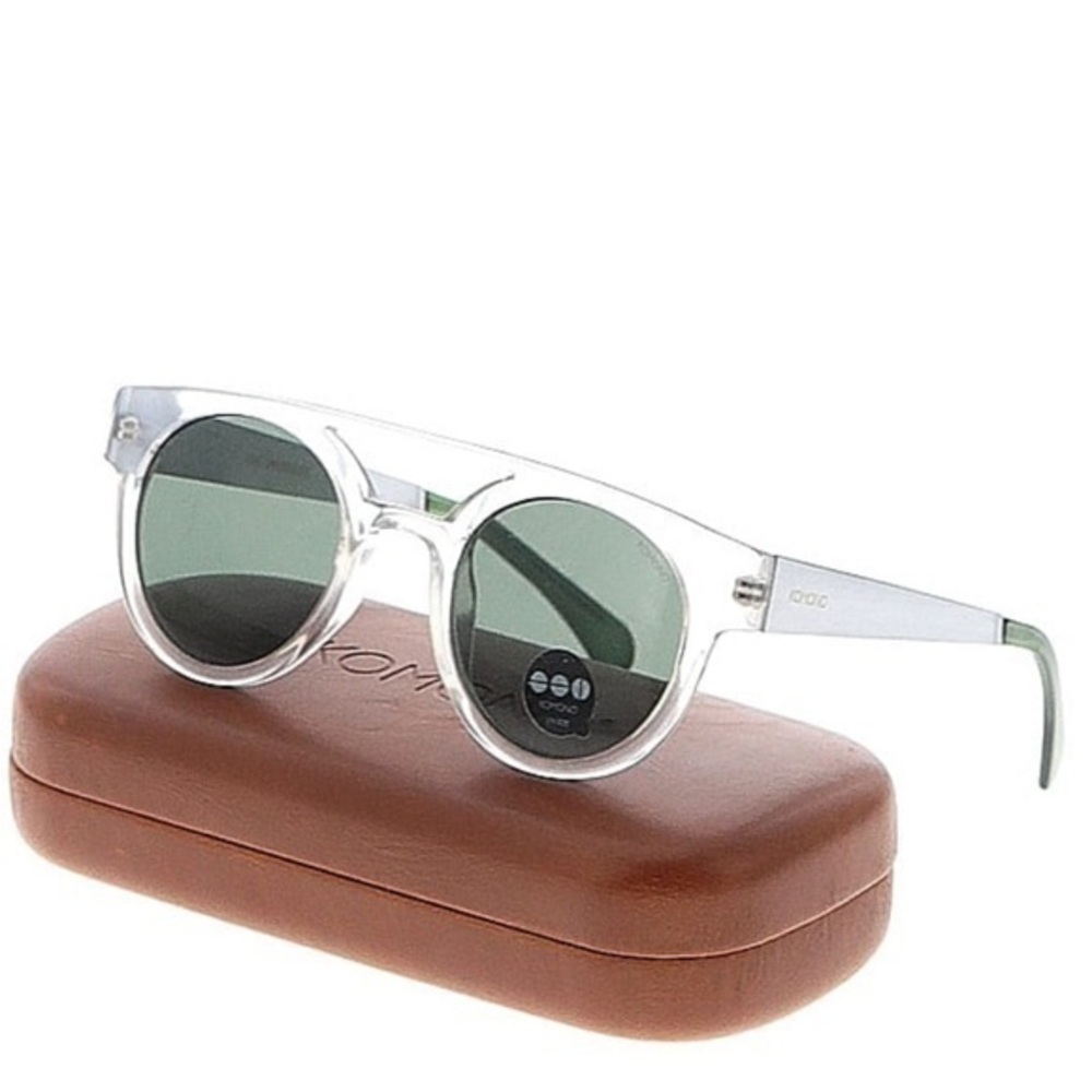 Komono Sunglasses NEW Dreyfus’s Clear Silver Round